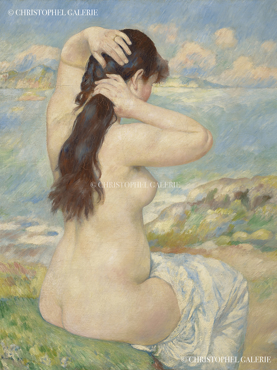Pierre-Auguste Renoir - Baigneuse arrangeant ses cheveux, 1885