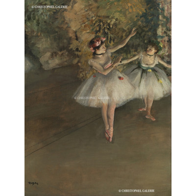 Edgar Degas - Deux danseuses sur scène, 1874